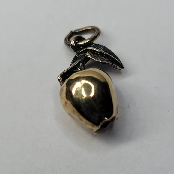 3D Apple Sterling Silver Charm - Picture 3 of 5